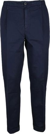 40weft Pantalone - Heren - Chinos - Blauw - XL - Katoen - Broeken