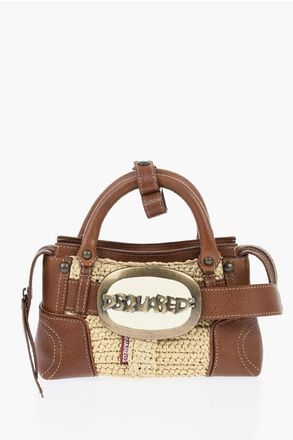 Dsquared2 Patchwork Handbag with Logo Buckle size One Size