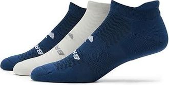 Brooks Run-In No Show 3-Pack No Show Socks Shoes Navy/Light Grey/Navy : SM (US Womens Shoe 4-6.5), Nylon/Polyester/Spandex