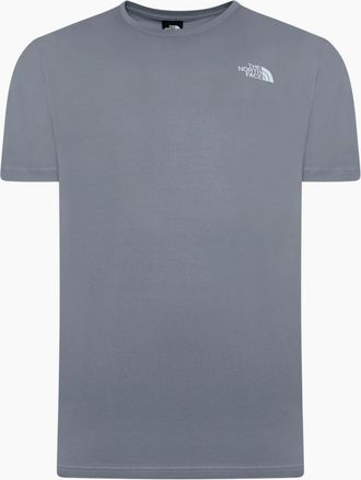 The North Face Mens The North Face Mens T Shirts Box Exploration Crew Neck Graphic Print Summer Tee - Grey - Size: 38