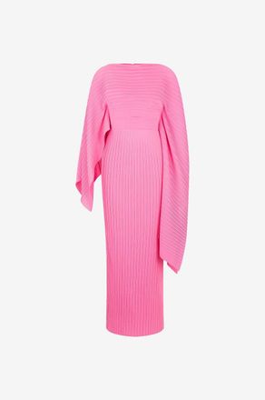 Solace London Langes Plissee-Kleid The Adami Maxi
