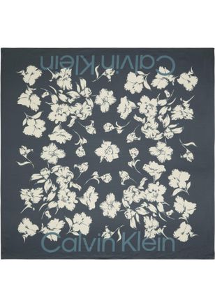 Calvin Klein Modetuch CALVIN KLEIN ALLOVER FLORAL SQUARE SCARF, Damen, key largo, Web, Viskosemischung, gebl&uuml;mt, gemustert, mehrfarbig, Modet&uuml;cher Modetuch, Mit Bl
