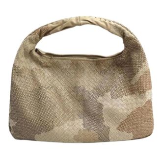 Bottega Veneta Pre-owned Shoulder Bags, female, Beige, Size: ONE SIZE Pre-owned Vintage Shoulder Bag