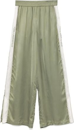 Karl Lagerfeld Pantaloni a righe - Verde