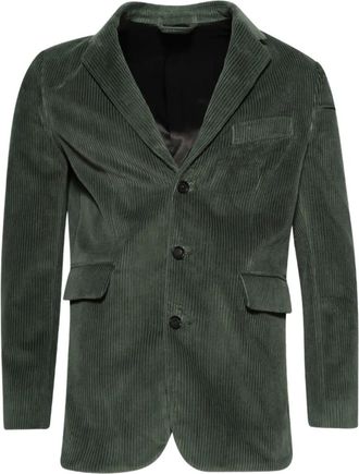 Bode Blazer met ribfluwelen-effect - Groen