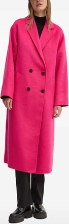 HUGO BOSS double-breasted coat - women - Fabric - 36 - Pink