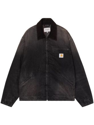Carhartt Work in Progress Og Detroit Black Cotton Denim Jacket