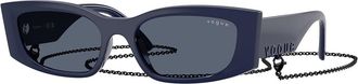 Vogue Eyewear VO5655SU 324087 Womens Sunglasses Blue Size 53