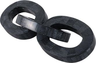 Sagebrook Home 15X5in 3-Link Marbled Resin Chain