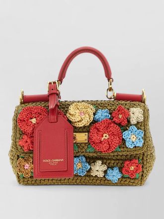 Dolce & Gabbana sicily mini shoulder bag floral crochet