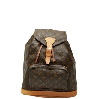 Louis Vuitton Brown Pvc Leather Backpack (Pre-Owned)