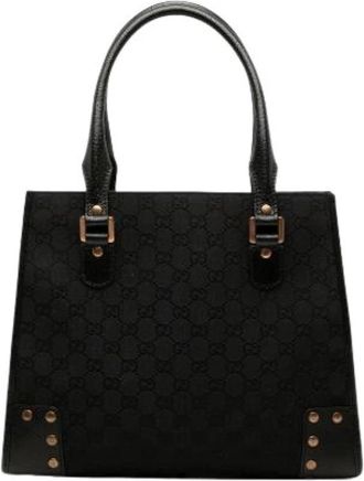Gucci Pre-owned Tote Bag - Dames - Vintage Handtas - Zwart - ONE Size - Leer - Vintage