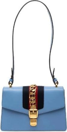 Gucci Pre-owned Shoulder Bags, female, Blue, Size: ONE SIZE Pre-owned Vintage Shoulder Bag