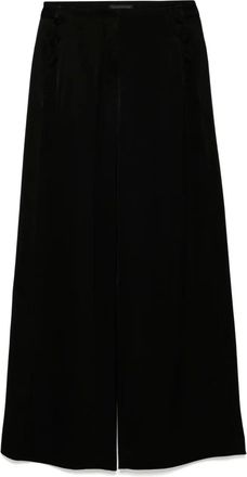 Shiatzy Chen Pantaloni a vita alta con bottoni - Nero