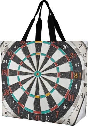 Generic Dart Board Shopping Bag Reusable Tote Bag Waterproof Shopping Bags For College Work Yoga