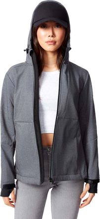 Alpine North Mackenzie - Womens Fleece Lined Softshell Windbreaker in Dark Grey at Nordstrom, Size Xx-Large