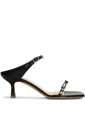 Fabio Rusconi Leren sandalen - Zwart