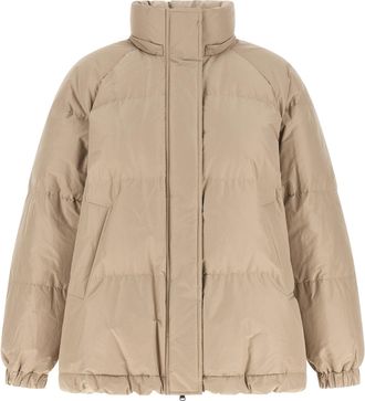 Brunello Cucinelli Quilted Cotton Down Jacket - Beige