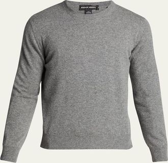 Bergdorf Goodman Mens Solid Cashmere Crewneck Sweater