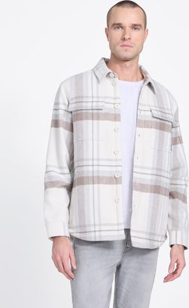 Guess Dex Plaid Wool-Blend Shirt