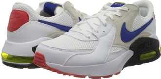 Nike Air Max Excee Mens Shoes White/Hyper Blue/Bright Cactus/Track Red : 10.5 D - Medium, Leather/Textile