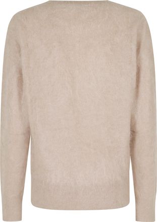 Seventy V-Neck Cashmere Sweater with Ribbed Trim