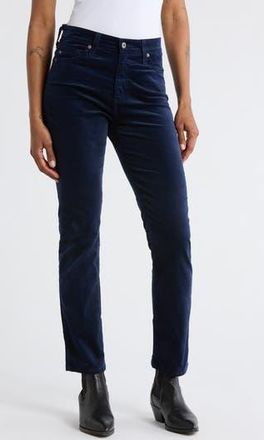 AG - Adriano Goldschmied Mari Mid Rise Ankle Slim Straight Leg Jeans in Deep Trenches at Nordstrom Rack, Size 24