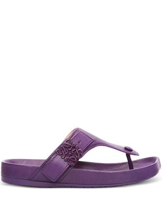 Loewe buckle-detail sandals - Purple