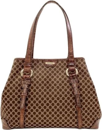 Celine Pre-owned Macadam Tote Bag - Pre-owned - Mujer - Marr&oacute;n - ONE SIZE