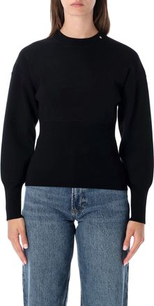 Anine Bing Imane Shaped Fitted Knit Sweater