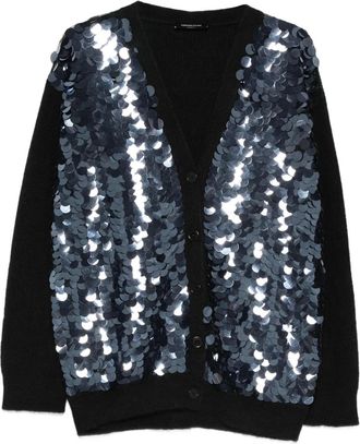 Fabiana Filippi Cardigan con paillettes - Nero