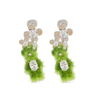 Yvmin Flower Silver Earrings