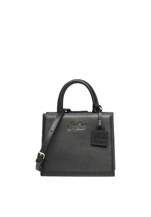 MC2 Saint Barth Rectangular Black Handbag with Structured Silhouette