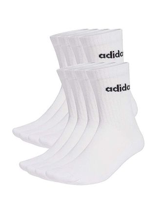 adidas Linear Logo 10 Pack Crew Socks
