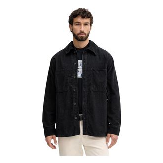 A|X Armani Exchange Corduroy Shirt - Heren - Zomerjassen - Blauw - S - Katoen - Jassen