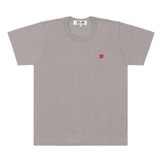 Comme Des Gar&ccedil;ons (WMNS) COMME des GARCONS PLAY Coloured Small Emblem T-Shirt Grey AZ-T313-051-6