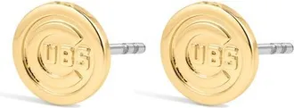 Luv AJ MLB Chicago Cubs Logo Stud Earrings in Gold at Nordstrom