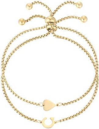Adornia Set of 2 Bracelets in Gold-C at Nordstrom Rack