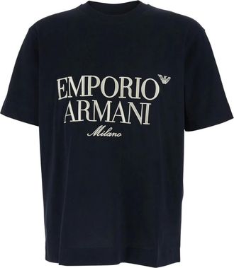 Emporio Armani Hombre, Camisetas, Azul, Talla: M