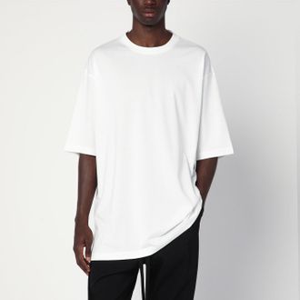 Yohji Yamamoto Adidas y 3 weiße baumwolle y 3 boxy T -Shirt