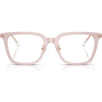 Ray-Ban 52mm Square Optical Glasses in Light Brown/beige at Nordstrom