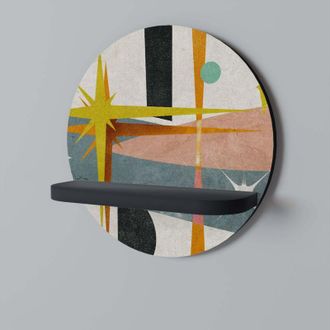 OEM Interstellar Vibes Estante Redondo Negro