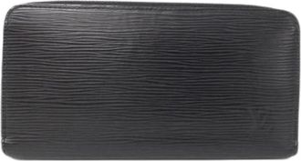 Louis Vuitton Pre-owned Wallets, female, Black, Size: ONE SIZE Pre-owned Zippy Wallet Epi Long Wallet