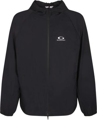 Balenciaga Technical Tracksuit Jacket - Heren - Zomerjassen - Zwart - S - Polyester - Jassen