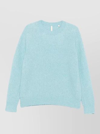 Sunflower crewneck alpaca yak knit sweater