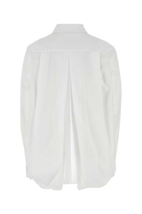 Givenchy Womens White Poplin Shirt Exterior: Cotton Camicie