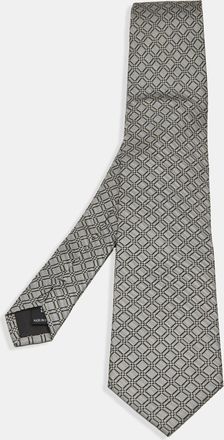 S.T. Dupont S. t. Dupont Grey Geometric Pattern Tie