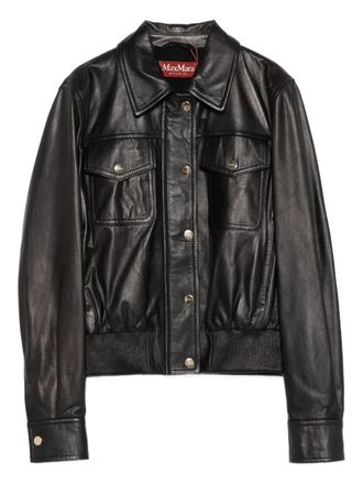 Max Mara chest-pocket button-fastening jacket - Black