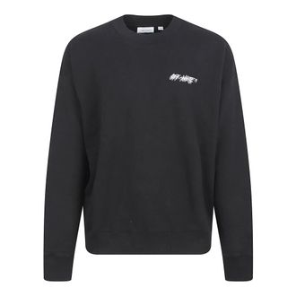 Off-white Sweatshirts, male, Black, Size: M Shadow Logo Skate Crewneck