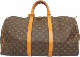 Louis Vuitton Vintage, unisex, Bruin, ONE Size, Pre-owned Weekendtas